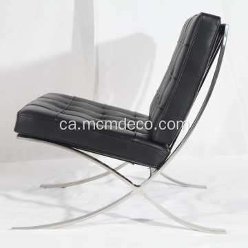 Knoll Barcelona Leather Lounge Reproduction